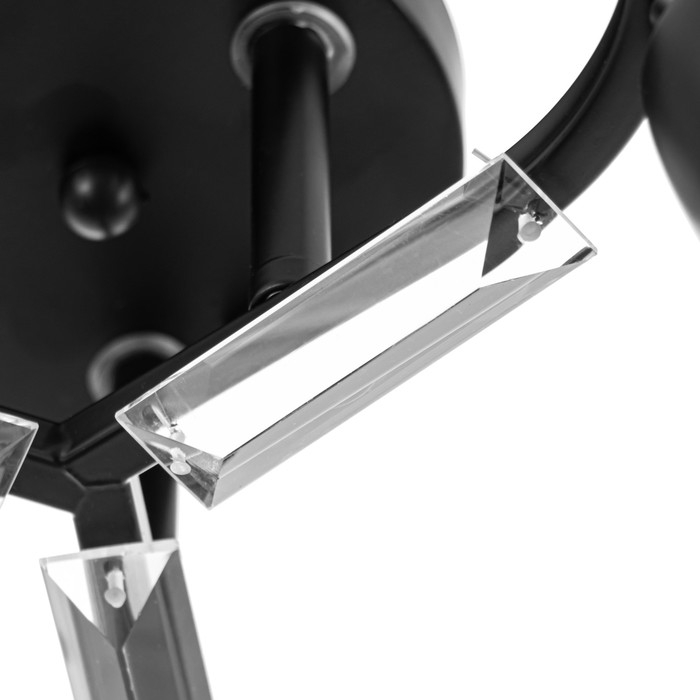 Люстра потолочная Люстра потолочная "Аррон" E27 3х40Вт черный 49х49х24см