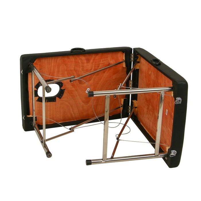 Массажный стол «Колибри» 180×60×70, цвет чёрный