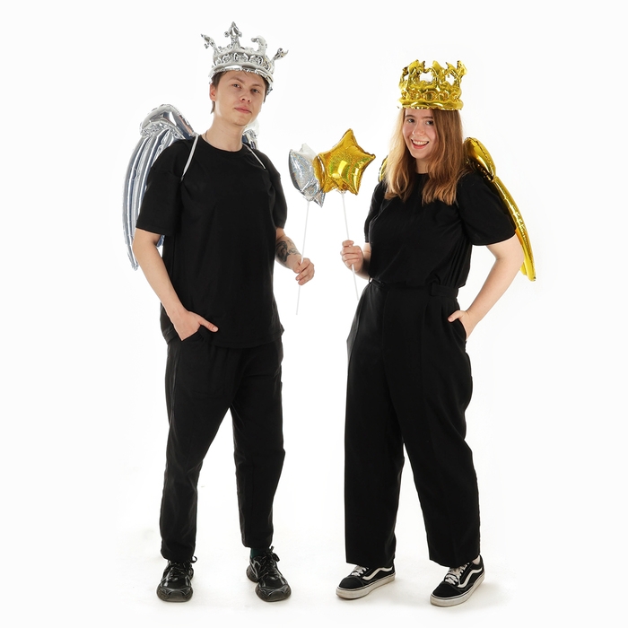 Набор фольгированных шаров &laquo;Карнавальный набор. Серебряный&raquo;, 3 шт.