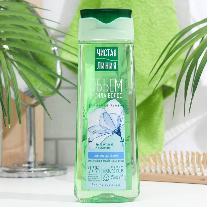 Шампунь для волос Чистая линия   Шампунь для волос Чистая линия  "Объём и сила" на отваре целебных трав, 250 мл