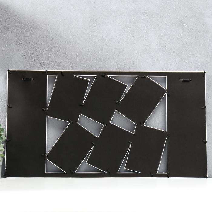 Фоторамка пластик на 10 фото 10х15, 13х18 см  Фоторамка пластик на 10 фото 10х15, 13х18 см "Воспоминания" белая 40х73,5 см