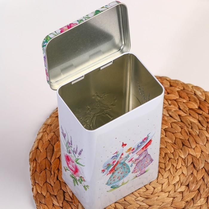 Банка с крышкой для сыпучих продуктов «Прованс Весна», 2,7 л, h=21,5 см