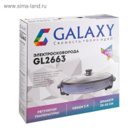 Сковорода электрическая Galaxy GL 2663, 1700 Вт, d=38 см, глубина 4 см, объём 3 л