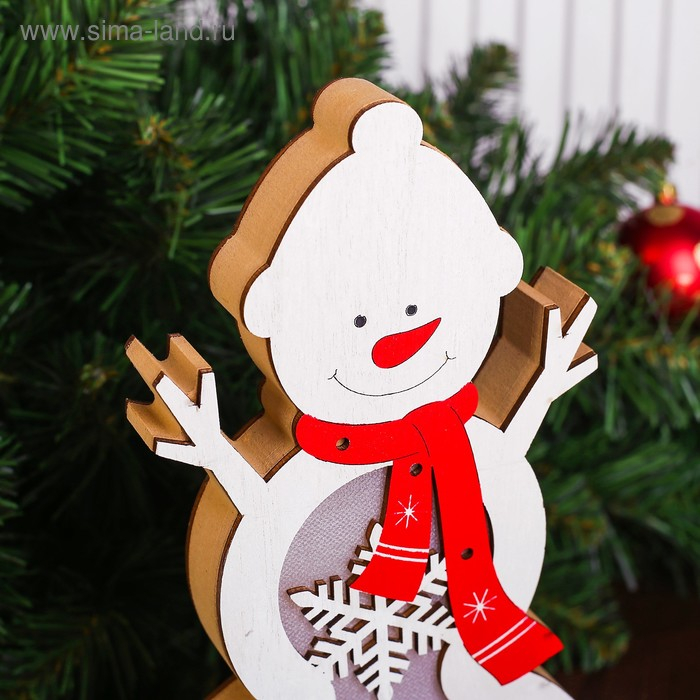 Декор с подсветкой «Большой снеговик» Декор с подсветкой «Большой снеговик»