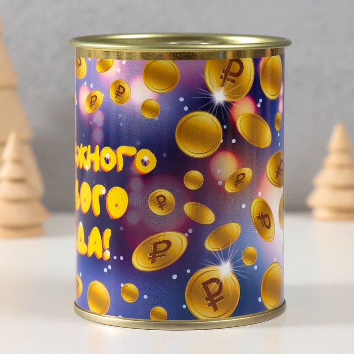 Копилка-банка металл  Копилка-банка металл "Денежного нового года"