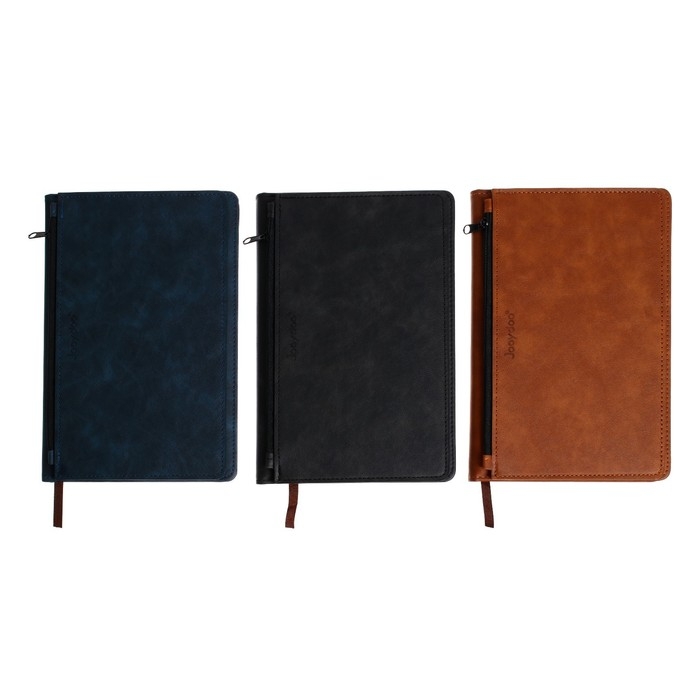 Ежедневник недатированный А5, 140 листов, в клетку, обложка кожзам, с карманом, МИКС Ежедневник недатированный А5, 140 листов, в клетку, обложка кожзам, с карманом, МИКС