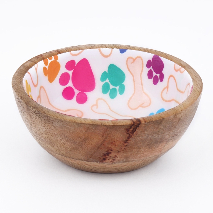 Миска деревянная с рисунком внутри 250 мл Миска деревянная с рисунком внутри 250 мл