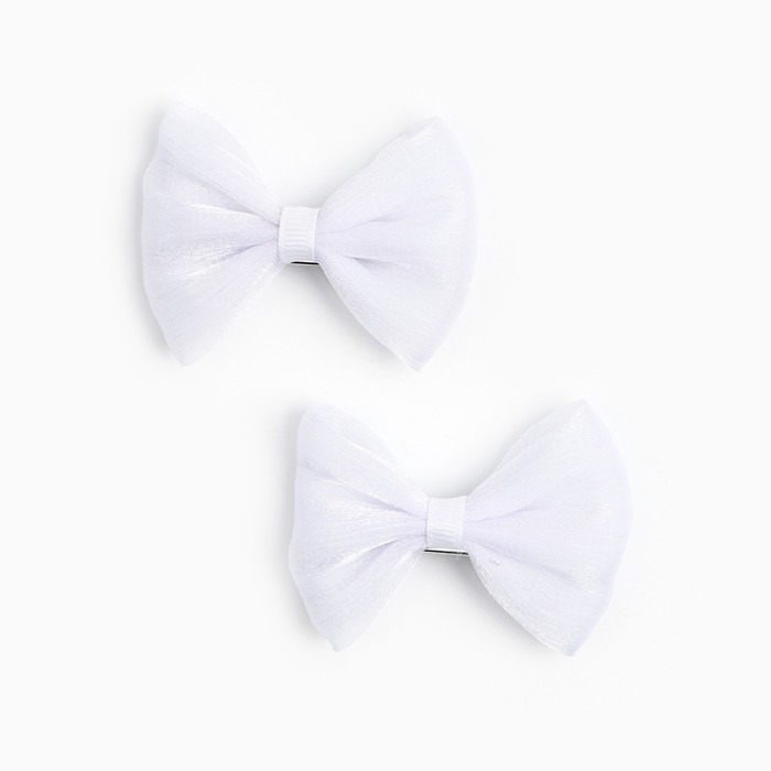 Набор подарочный: ободок для волос 11 см, заколка-зажим 6.5 см, 2 шт, Принцессы