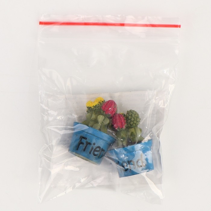 Миниатюра кукольная «Кактус в горшочке», набор 2 шт., размер 1 шт. — 1,7 × 2,5 × 1,7 см Миниатюра кукольная «Кактус в горшочке», набор 2 шт., размер 1 шт. — 1,7 × 2,5 × 1,7 см