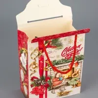 Коробка подарочная складная "Добрые традиции" 16 х 8 х 20 см Коробка подарочная складная "Добрые традиции" 16 х 8 х 20 см