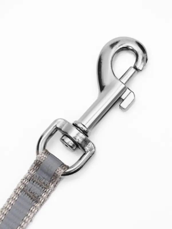 Рулетка &laquo;Пижон&raquo;, 3 м, до 15 кг, трос, светоотражающая, прорезиненная ручка, серая