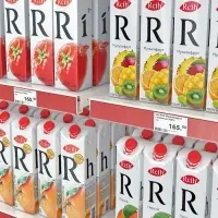 Ценникодержатель полочный самоклеящийся, DBR=39, 1000 мм, красный