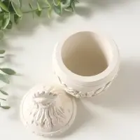 Шкатулка с крышкой для украшений &laquo;Петух&raquo;, 13&times;7 см, гипс