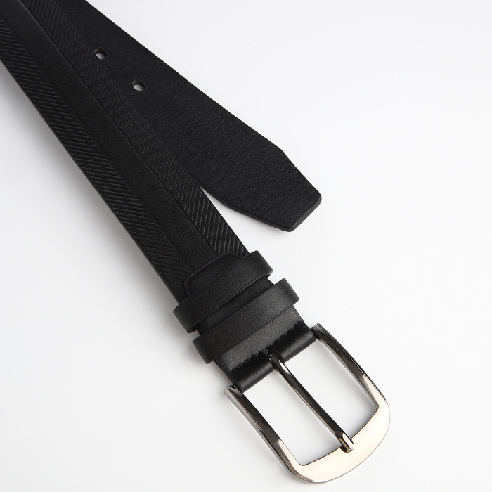 Ремень мужской «Великан», ширина 4 см, винт, пряжка металл, цвет чёрный Ремень мужской «Великан», ширина 4 см, винт, пряжка металл, цвет чёрный