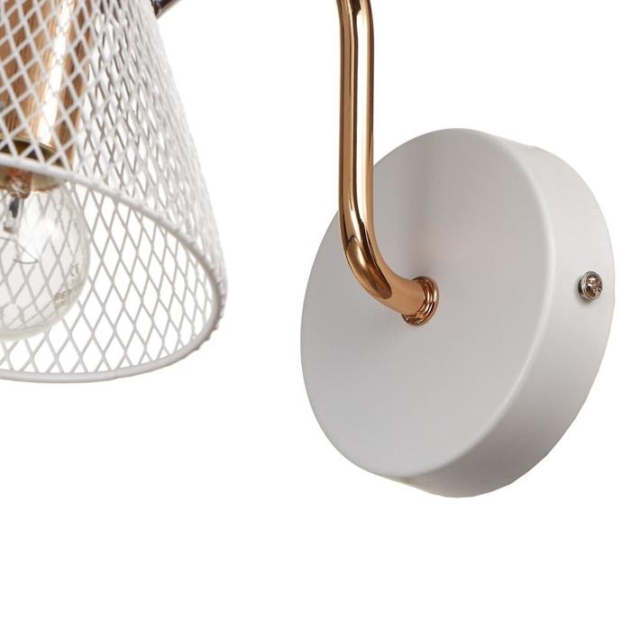 Бра 662458/1 E14 40Вт белый-золото 25х12х18 см