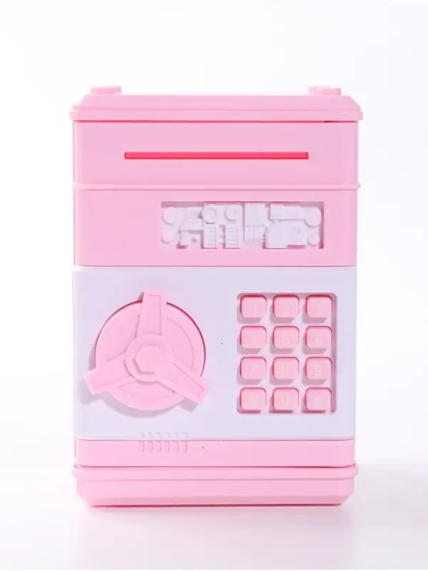Копилка пластик "Сейф синий" 7,7х7,5х10,3 см