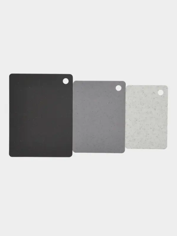 Набор досок разделочных "Грей", гибкие, прямоугольные,  3 шт 38х29;33,5х24;29х19 см