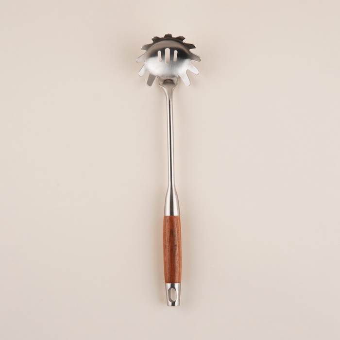 Ложка для спагетти Sima-Land Home 34х8,5 см, Рустик, цвет серебряный Ложка для спагетти Sima-Land Home 34х8,5 см, Рустик, цвет серебряный