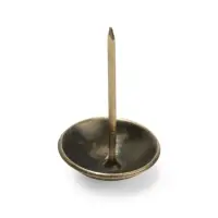 Гвозди ТУНДРА, декоративные, обивочные, 25&times;39 мм, бронза, 100 шт.