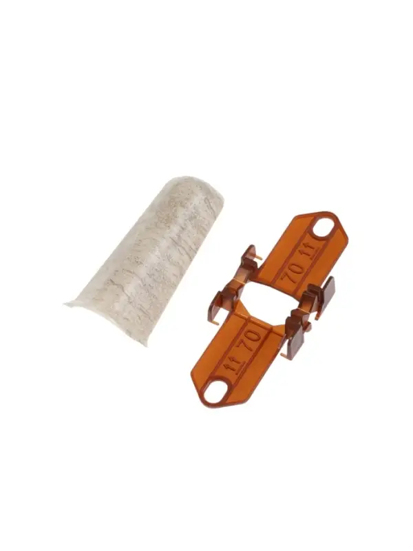 Угол наружный для плинтуса &laquo;Деконика&raquo;, с крепежом, 70 мм, 2 штуки, цвет 547 лофт светло-серый