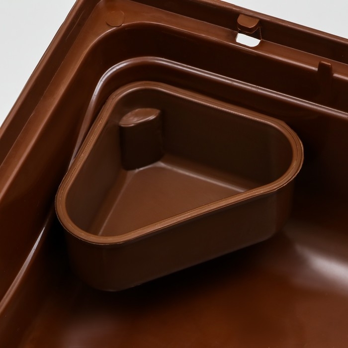 Клетка для грызунов Клетка для грызунов "Пижон", двухэтажная с наполнением 31 х 24 х 29 см, коричневая