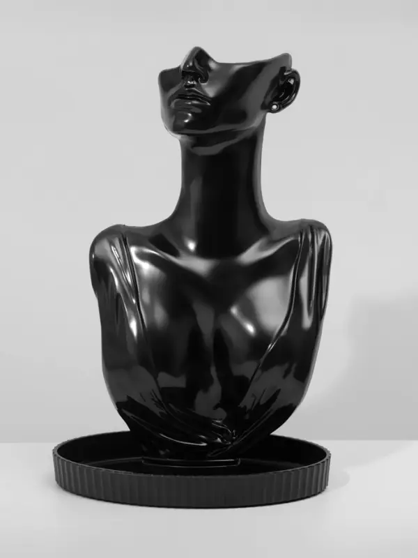 Бюст для украшений QF, 21&times;13.5&times;33 см, чёрный