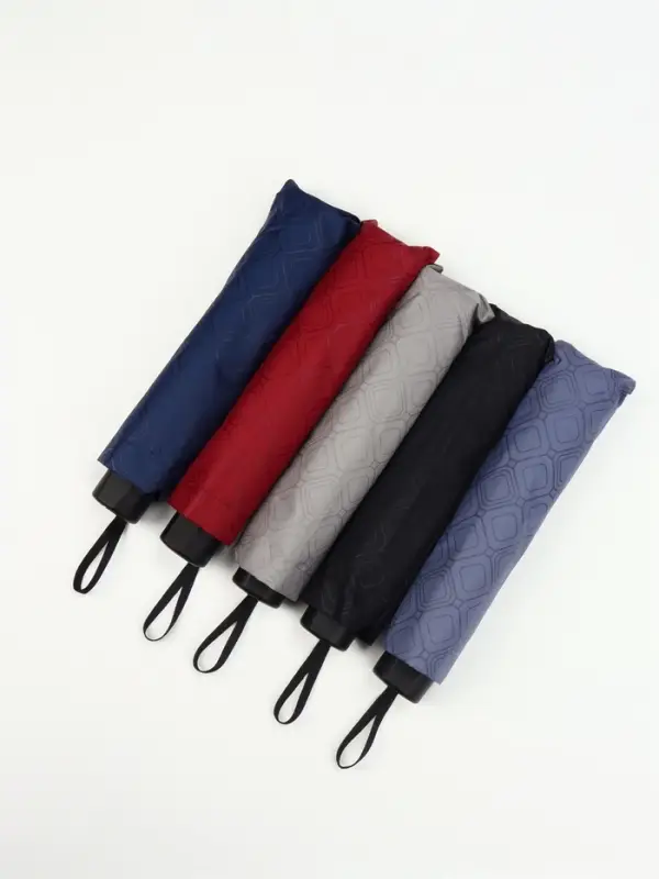 Зонт механический &laquo;Ромбы&raquo;, эпонж, 4 сложения, 10 спиц, R=53/60 см, d=106 см, МИКС