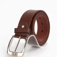 Ремень мужской, 120&times;3.6 см, гладкий, винт, пряжка металл, коричневый