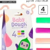 Тесто BabyDough 4 шт в коробке зеленый щипок №3