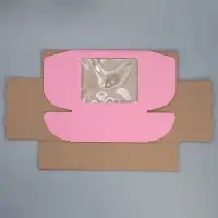 Коробка подарочная сборная с окном, упаковка, «Розовый», 27 х 10 х 21 см Коробка подарочная сборная с окном, упаковка, «Розовый», 27 х 10 х 21 см