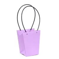Сумка для цветов &laquo;Лиловая&raquo;, влагостойкая, 17&times;17 - 11.5&times;11.5 - 20 см