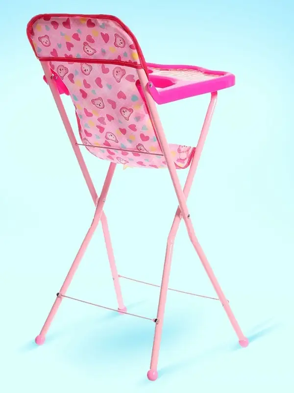 Стульчик для кормления кукол, складной механизм, металлический каркас