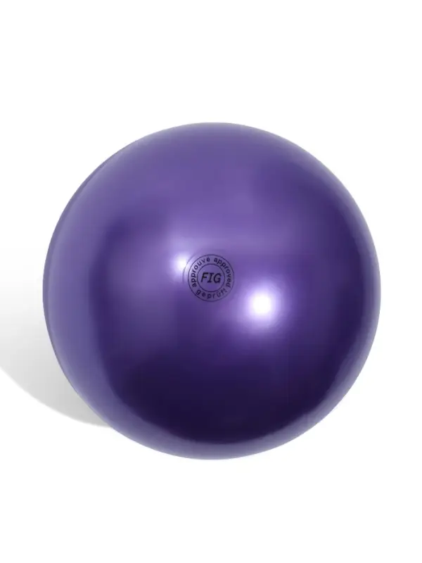 Мяч для художественной гимнастики Металлик, диаметр 19см, цвет фиолетовый Мяч для художественной гимнастики Металлик, диаметр 19см, цвет фиолетовый