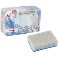 Губки для мытья посуды YORK бактерия стоп антибактериальные 5шт/уп