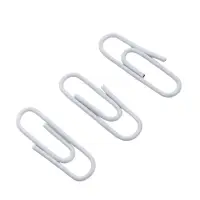 Скрепки 28 мм белые в пластиковой тубе 150 штук, TOP Calligrata