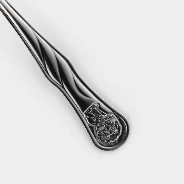 Вилка столовая детская &laquo;Лёвушка&raquo;, h=16 см, толщина 1.2 мм, нержавеющая сталь, серебристая