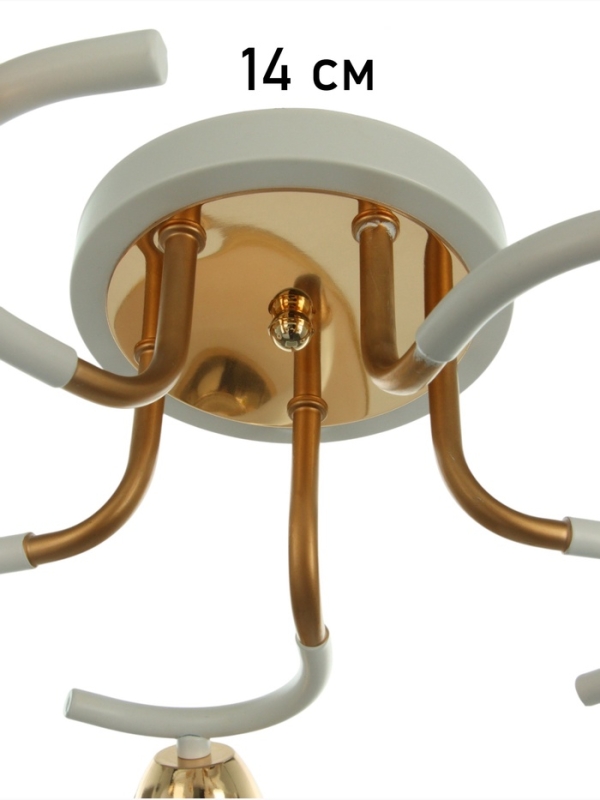 Люстра Люстра "Анден" 5хЕ27 40Вт бело-золотой 57х57х22 см