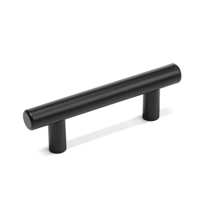 Ручка рейлинг ТУНДРА, нерж. сталь, d=12 мм, м/о 64 мм, цвет черный, фасовка 500 шт.