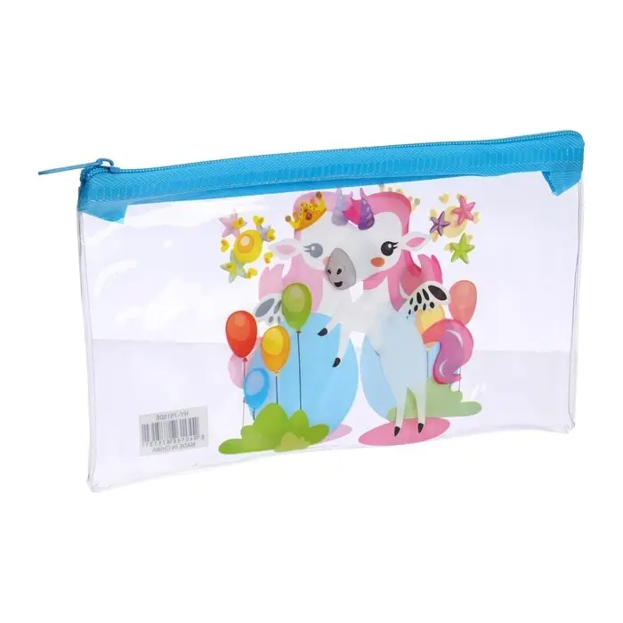 Пенал на молнии Пенал на молнии "Единорожки", МИКС