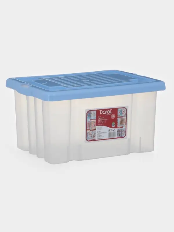Ящик для хранения Darel-box, 18 л, 40&times;30&times;21 см, с крышкой, МИКС