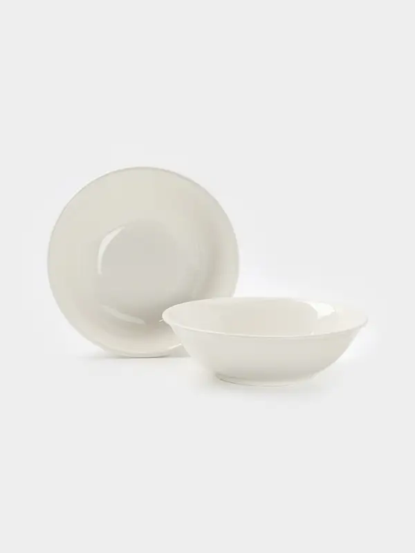 Набор тарелок 2 шт глубокая Набор тарелок 2 шт глубокая "White Label" 1500 мл, 22,5х22,5х7 см