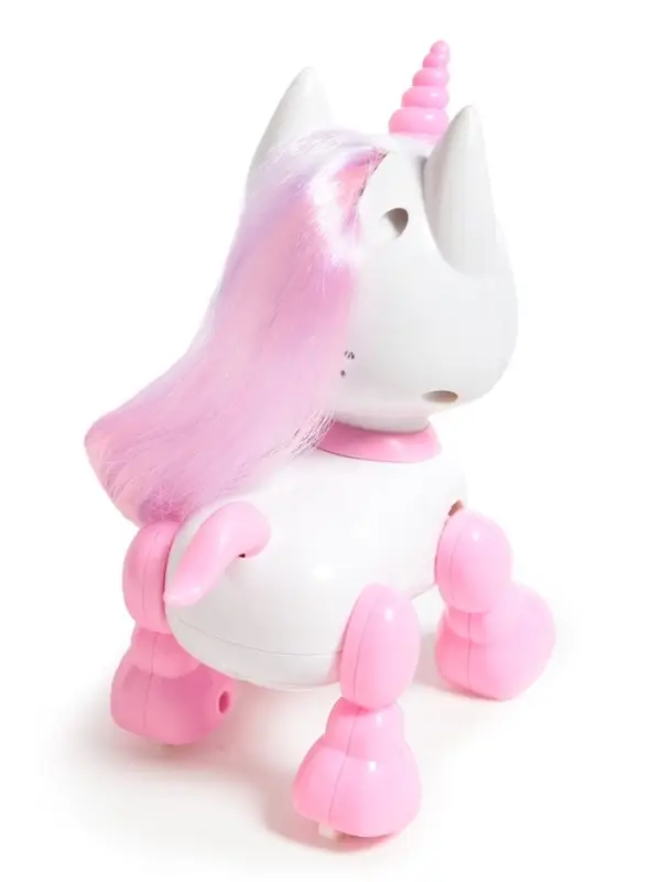 Робот единорог &laquo;Питомец&raquo; IQ BOT, интерактивный: с записью звуков, реагирует на хлопки, звук, свет, на батарейках, розовый