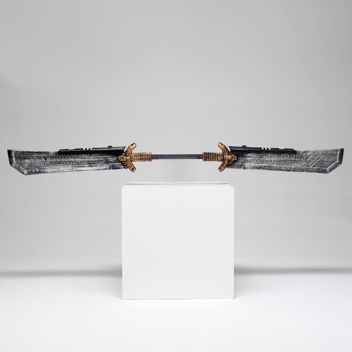 Сувенирное оружие Сувенирное оружие "Двухклинковый меч Таноса", 108см, разборный, пенополистирол