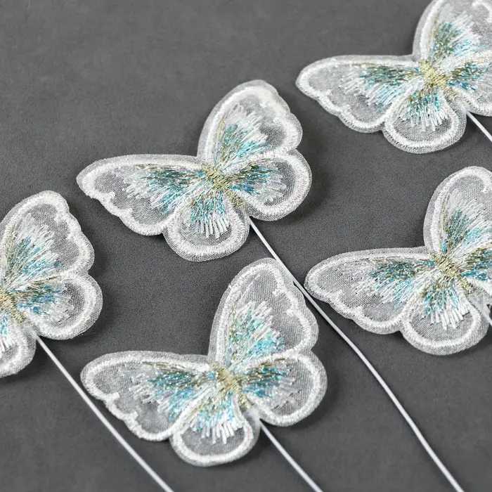 Топпер для торта «Бабочки», 5 шт. Топпер для торта «Бабочки», 5 шт.