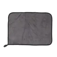 Тряпка для мытья автомобиля, CARTAGE, микрофибра, 350 г/м&sup2;, 30&times;40 cм, зелено-серая