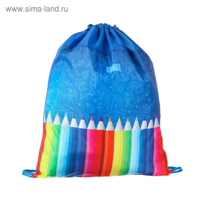 Мешок для обуви 420 х 340 мм, Calligrata МСО-5С, (мягкий полиэстер, плотность 210D), Мешок для обуви 420 х 340 мм, Calligrata МСО-5С, (мягкий полиэстер, плотность 210D), "Карандаши"