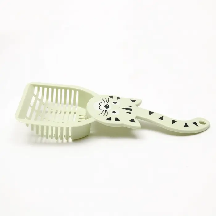 Совок для туалета &laquo;Довольный кот&raquo;, 28&times;12.5 см, пластик, зелёный