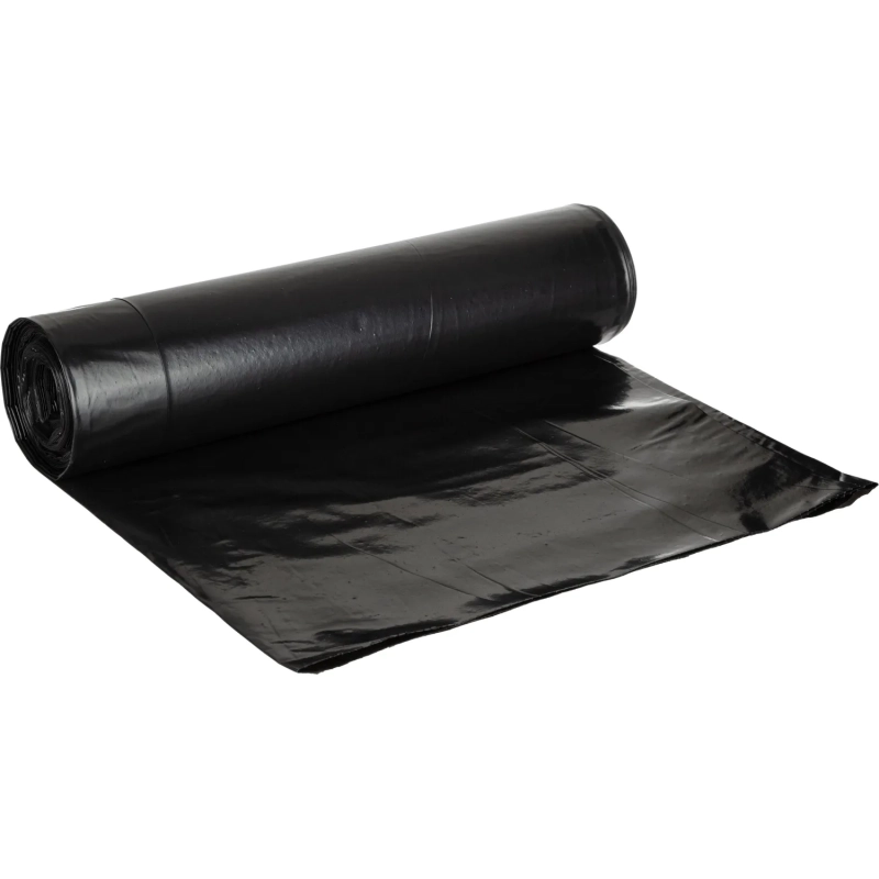 Мешки для мусора ПВД 300л, 60мкм 10шт/рул черные 105х150 Броня