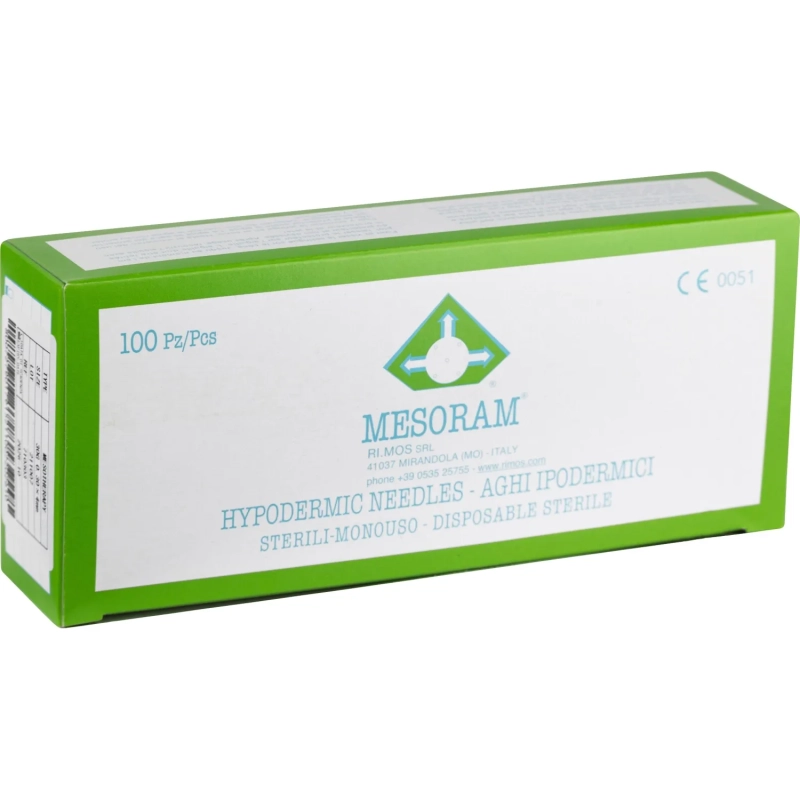 Игла для мезотерапии 30 G (0,30x25мм) MESORAM, 100 шт. в уп