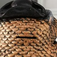 Копилка "Сова в треуголке" 18х17 см, бронза с серебром Копилка "Сова в треуголке" 18х17 см, бронза с серебром